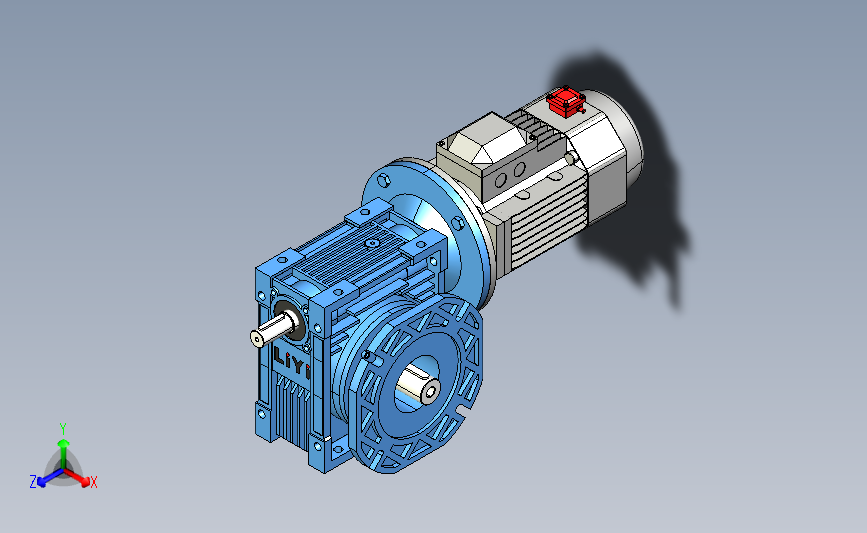 NMRV110蜗轮蜗杆减速机[RV110-E-50-3kW-FA1-SZ].step
