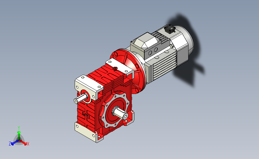 NMRV150蜗轮蜗杆减速机[RV150-E-25-7.5kW-A1-SZ].step