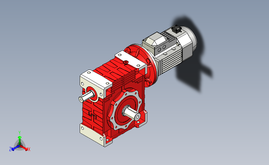 NMRV150蜗轮蜗杆减速机[RV150-E-80-3kW-A1-SZ].step