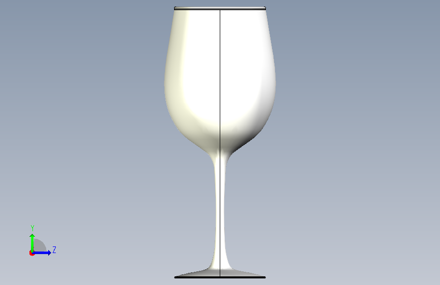 A0011793-Cabernet(郁金香)酒杯 左侧视图