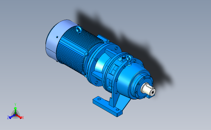 BWD型单级摆线针轮减速机[BWD-0-35-0.37].step