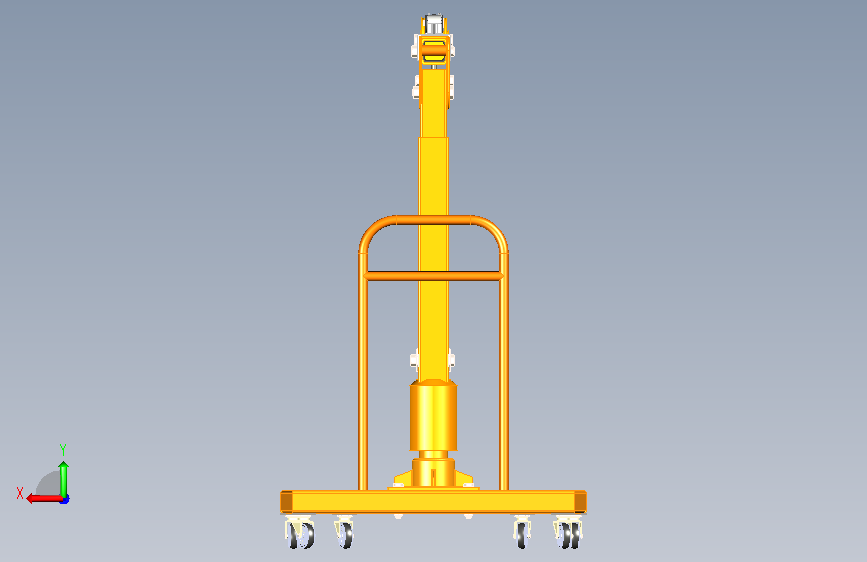 engine-起重机-4 1 背面视图