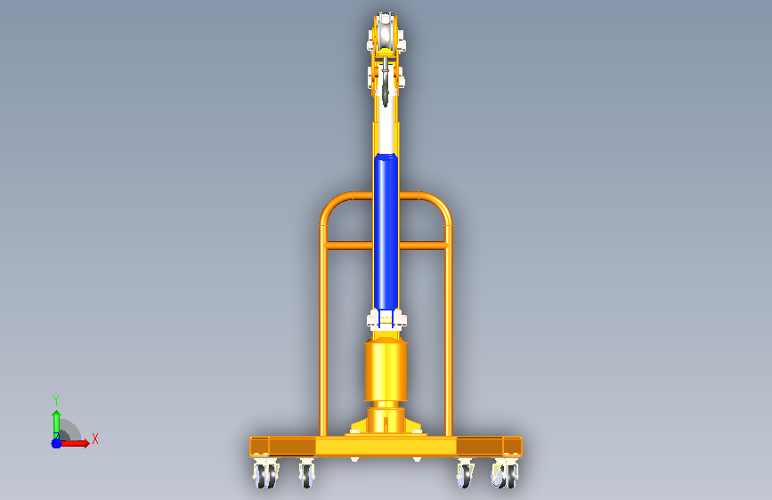 engine-起重机-4 1 正面视图