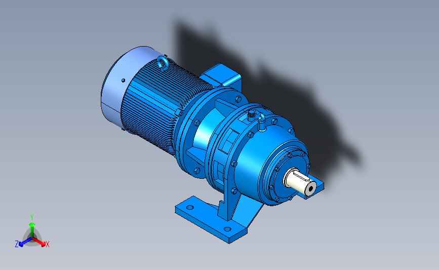 BWD型单级摆线针轮减速机[BWD-1-35-0.75].step