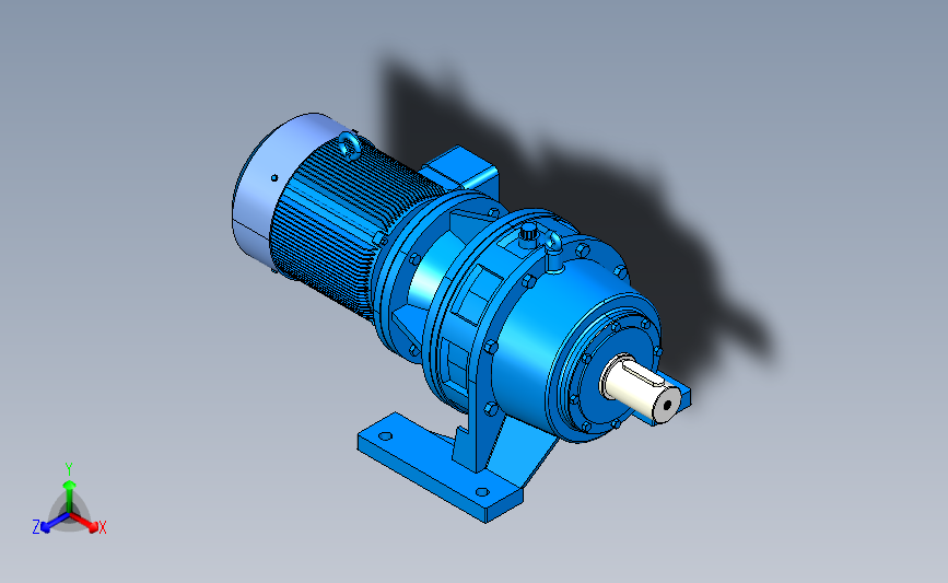 BWD型单级摆线针轮减速机[BWD-2-35-0.75].step
