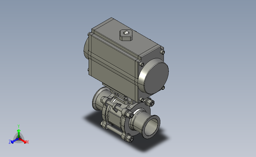 DQP-03气动卡式球阀[DQP-03-DN40].step