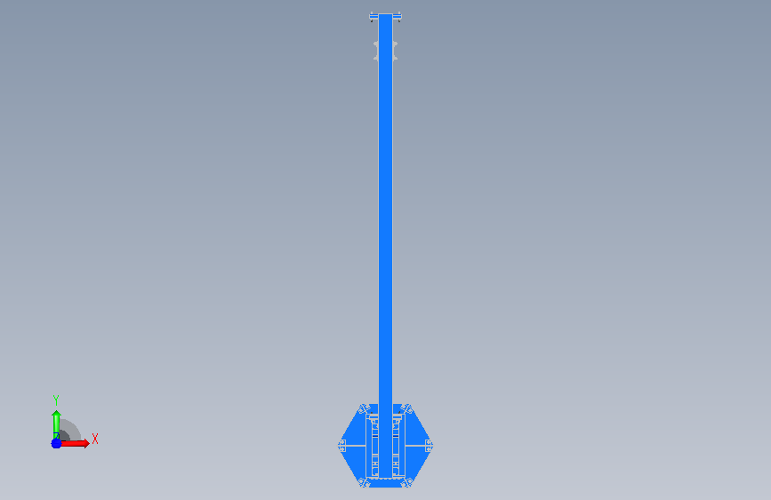 起重机TON JIB CRANE 正面视图