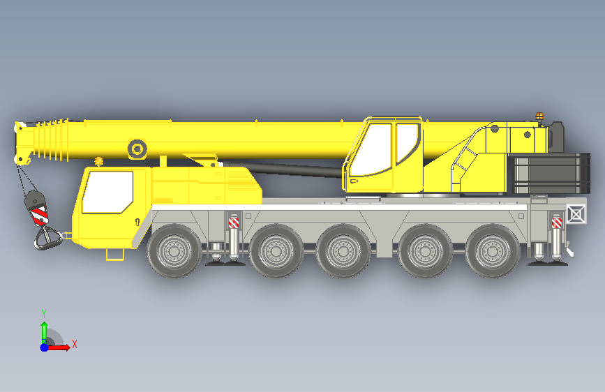 起重机camion-grue-ltm-1110-liebherr 正面视图