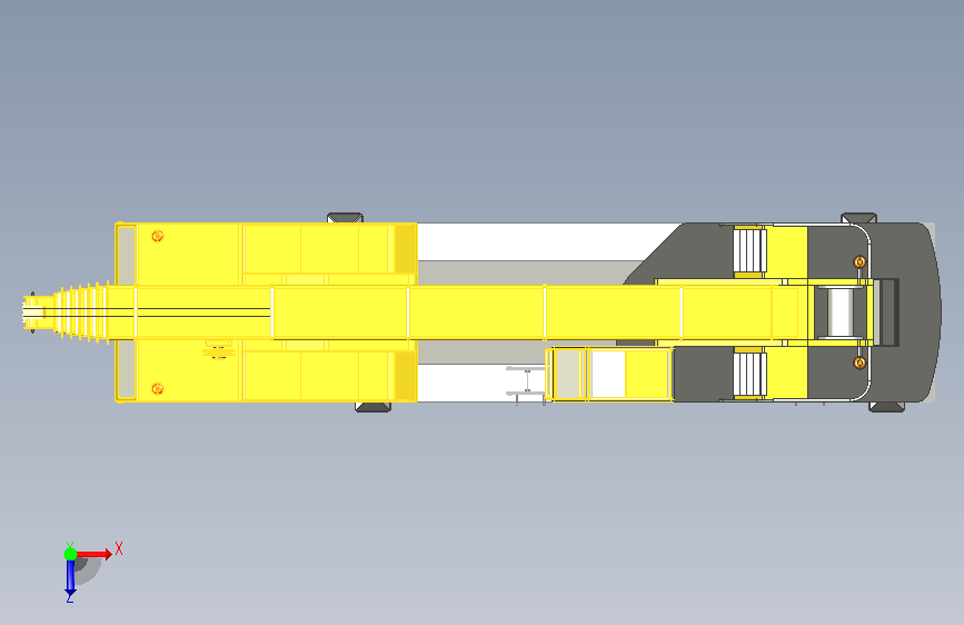起重机camion-grue-ltm-1110-liebherr 俯视图