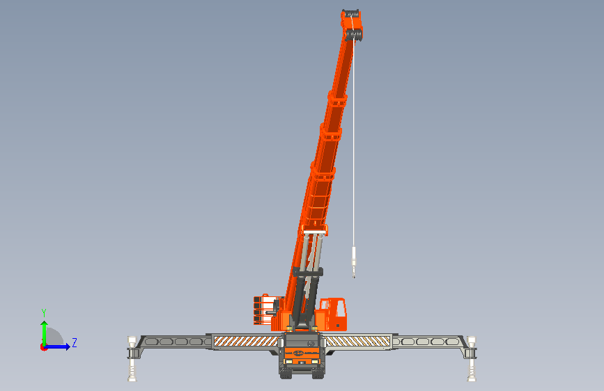 TRUCK CRANE Mega_Lifter 左侧视图