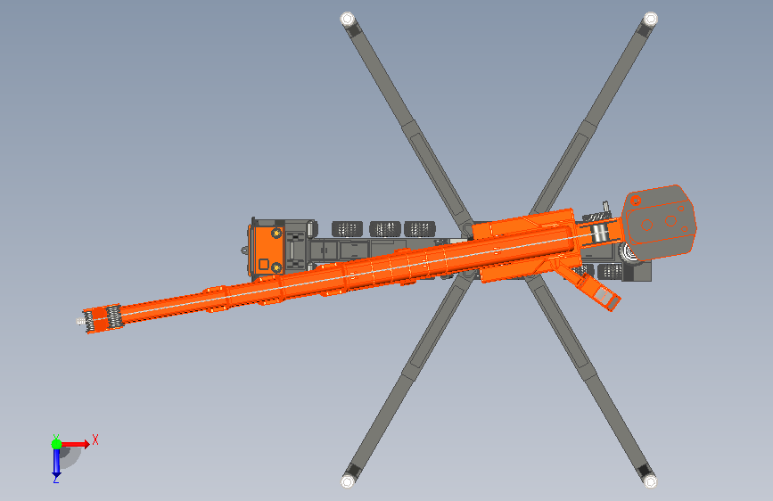 TRUCK CRANE Mega_Lifter 俯视图