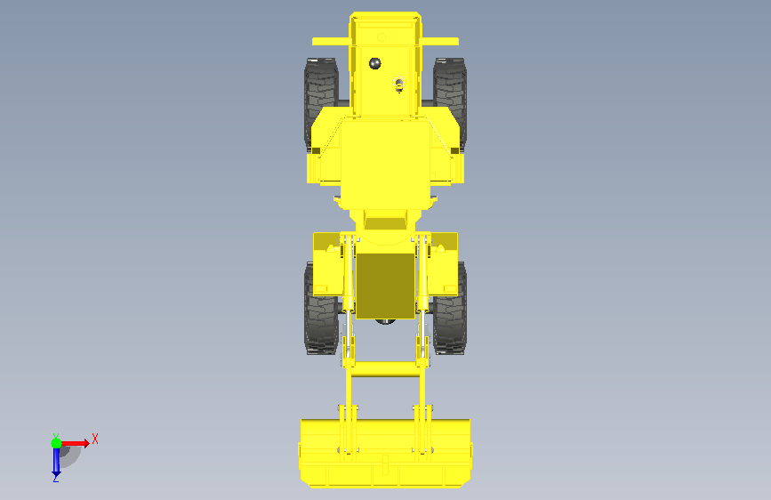 铲车bulldozer-9 1 俯视图