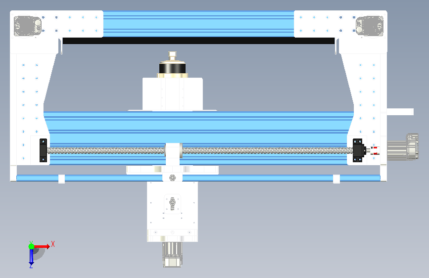CNC-雕刻机-Model3-V23 俯视图