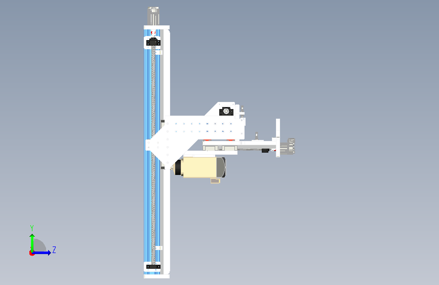 CNC-雕刻机-Model3-V23 左侧视图