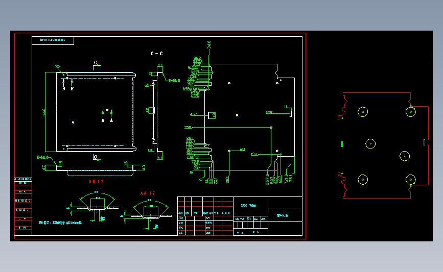 钣金机箱机柜(dwg)检修车