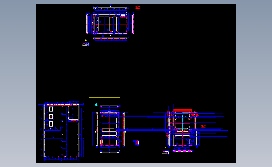 钣金机箱机柜KYN28-12全套cad生产图图
