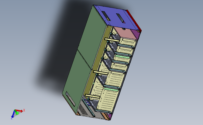 钣金机箱机柜MNS-控制柜三维图通用