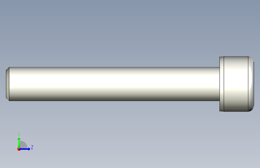 不銹鋼有頭內六角全牙螺絲ASCBB-3D_ASCBB8-50 左侧视图