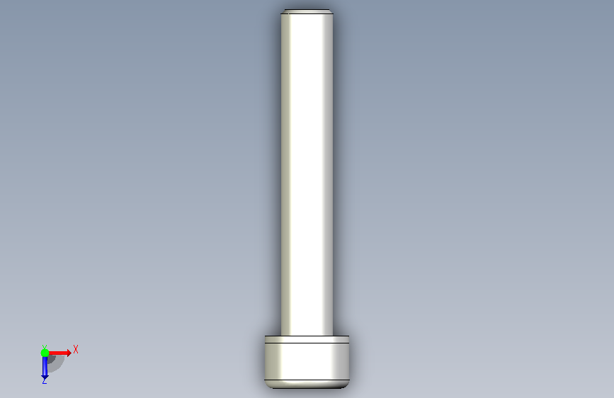 不銹鋼有頭內六角全牙螺絲ASCBB-3D_ASCBB8-50 俯视图
