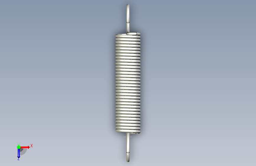 拉伸彈簧AUS-3D_AUS05-030 俯视图