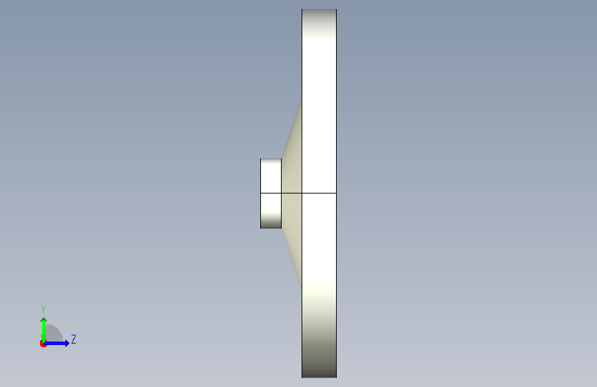鋁合金手輪(無把手)2460-3D_2460.041 左侧视图