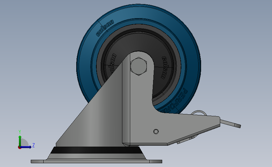 脚轮和破碎轮 Solidworks 2019 模型图纸下载 懒石网