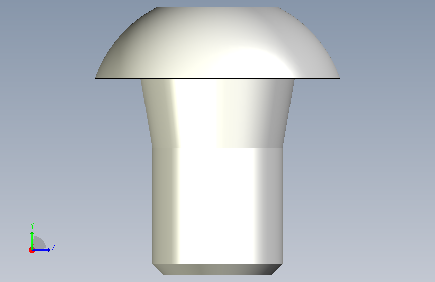 內六角圓頭螺絲,不銹鋼內六角圓頭螺絲BCBB,SBCBB-3D_BCBB4-6 左侧视图