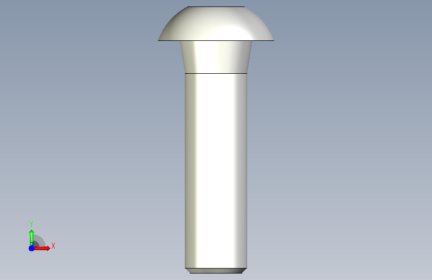 內六角圓頭螺絲,不銹鋼內六角圓頭螺絲BCBB,SBCBB-3D_BCBB4-15 正面视图