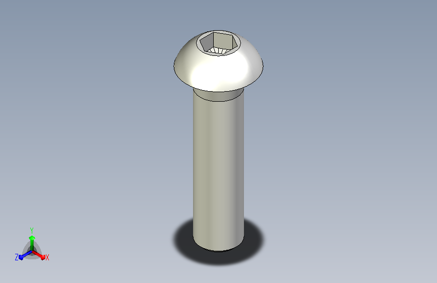 內六角圓頭螺絲,不銹鋼內六角圓頭螺絲BCBB,SBCBB-3D_BCBB6-25