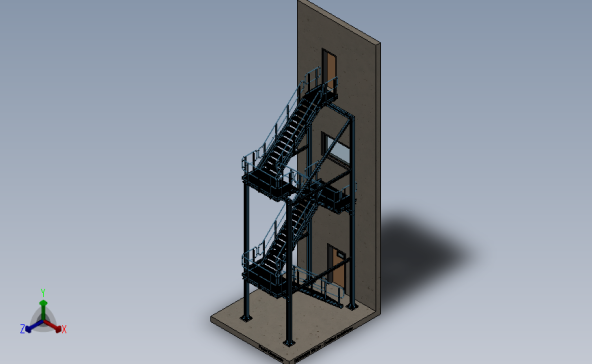 四层工业楼梯