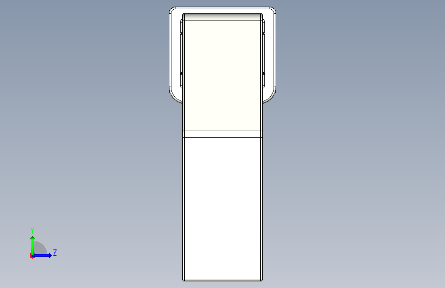 取手(鋁合金)(B)AS-3D_AS-12.200.N04 左侧视图