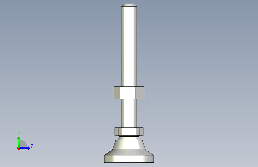 水平調整腳座(SUS製)LM-3D_402536 左侧视图