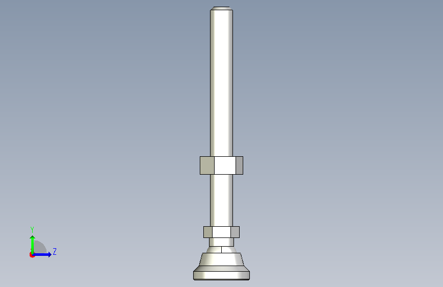 水平調整腳座(SUS製)LSA25-SUS-3D_351231 左侧视图