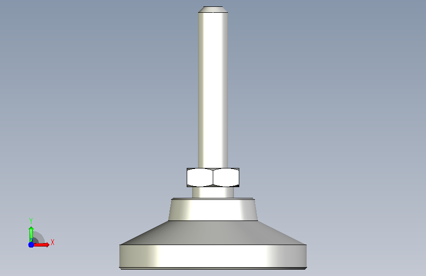水平調整腳座(SUS製)LSA50-SUS-3D_levelling_elements_ls_a_50_14_sst_m8x43__0_354121 正面视图