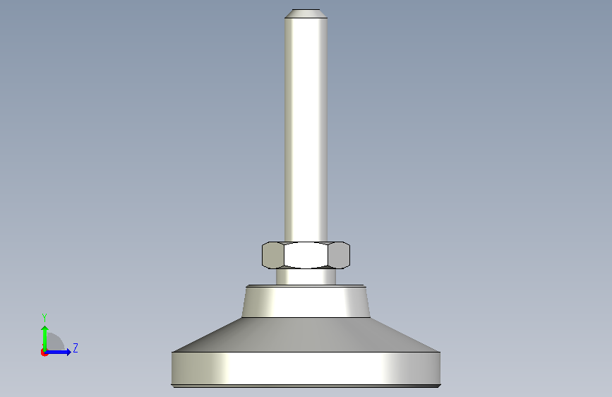 水平調整腳座(SUS製)LSA50-SUS-3D_levelling_elements_ls_a_50_14_sst_m8x43__0_354121 左侧视图