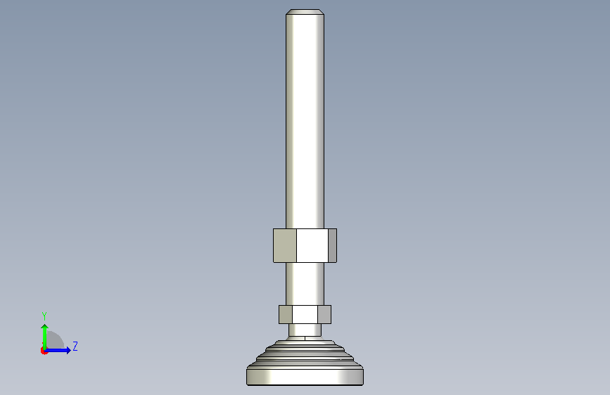 水平調整腳座(SUS製)LVA60-SUS-3D_323761 左侧视图