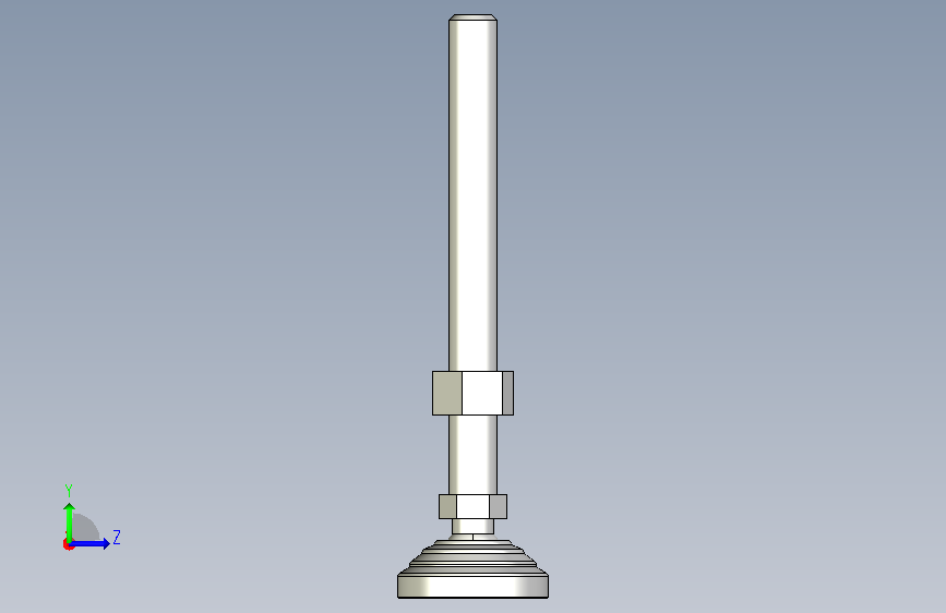 水平調整腳座(SUS製)LVA60-SUS-3D_323781 左侧视图