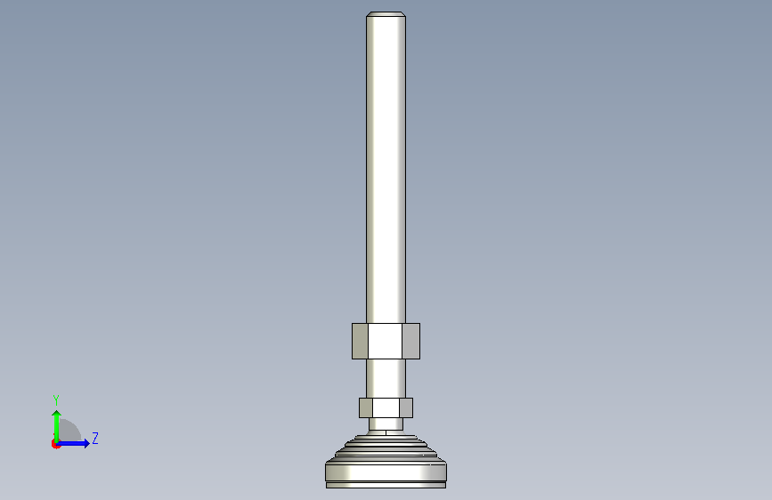 水平調整腳座(SUS製)LVA60-SUS-3D_327781 左侧视图
