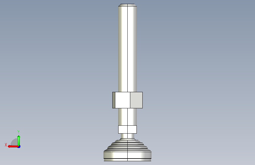 水平調整腳座(SUS製)LVA60-SUS-3D_327861 背面视图