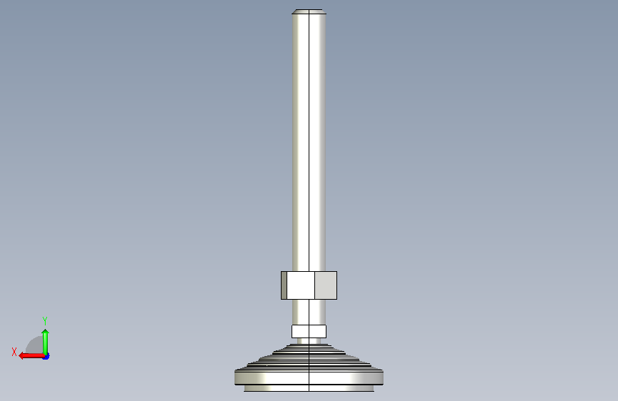 水平調整腳座(SUS製)LVA70-SUS-3D_328111 背面视图