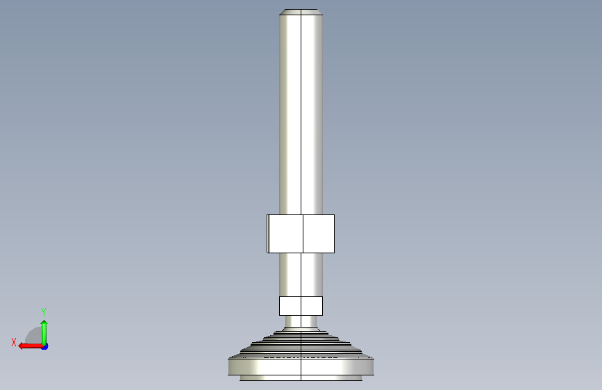 水平調整腳座(SUS製)LVA80-SUS-3D_328861 背面视图
