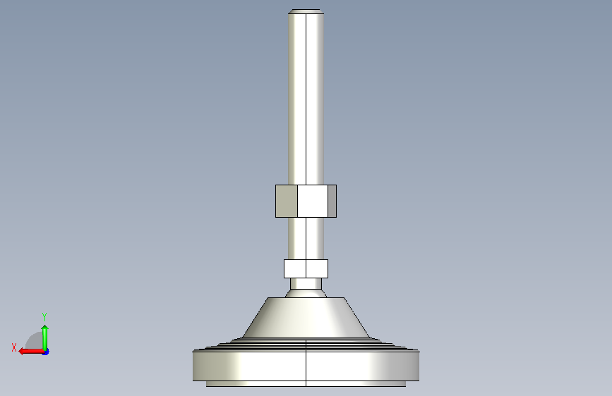 水平調整腳座(SUS製)LVA125-SUS-3D_330341 背面视图