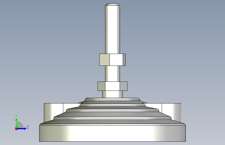 水平調整腳座(SUS製)LVF80-SUS-3D_331121 左侧视图