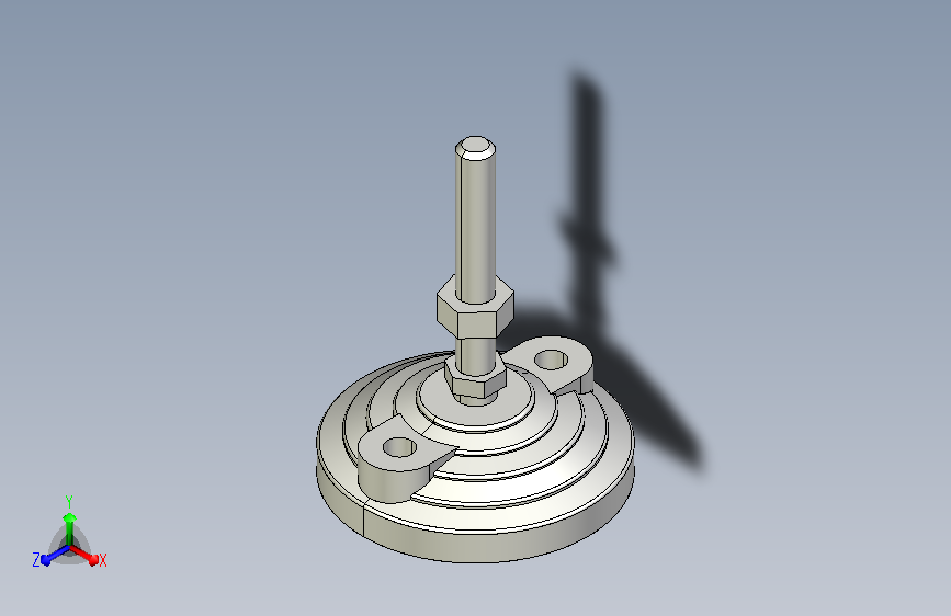 水平調整腳座(SUS製)LVF80-SUS-3D_331225