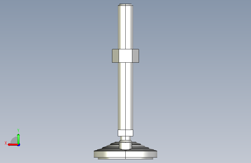 水平調整腳座(SUS製)LVF100-SUS-3D_335781 背面视图