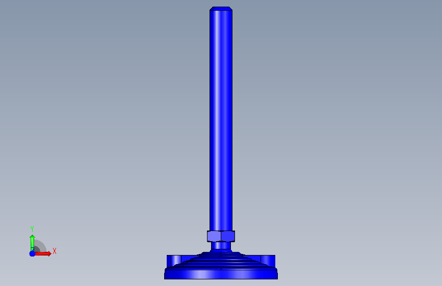 水平調整腳座(SUS製)LVF100-SUS-3D_lv_f_100_24_sst_m20x198__0_332681 正面视图
