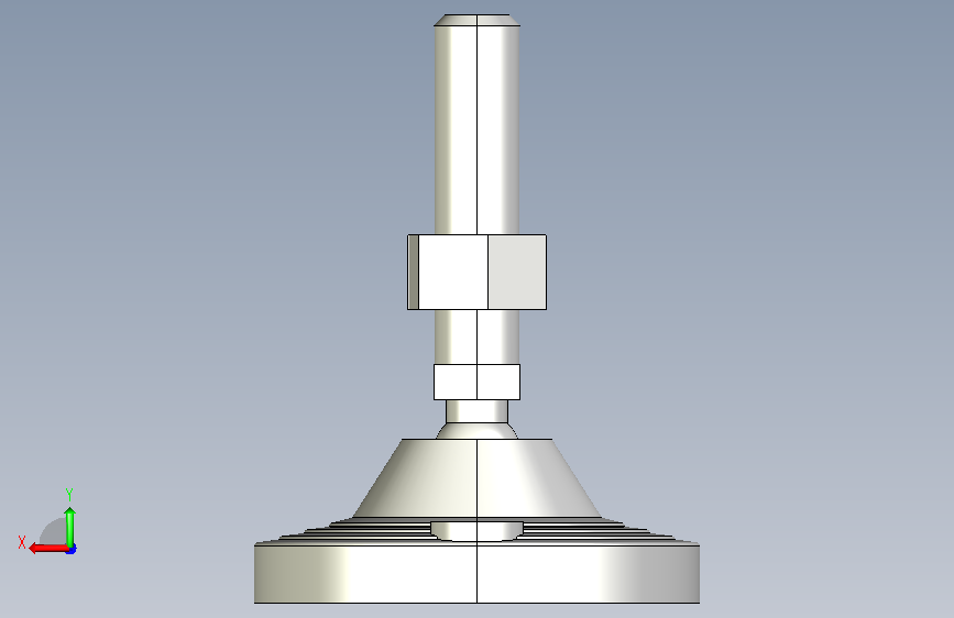 水平調整腳座(SUS製)LVF125-SUS-3D_333725 背面视图