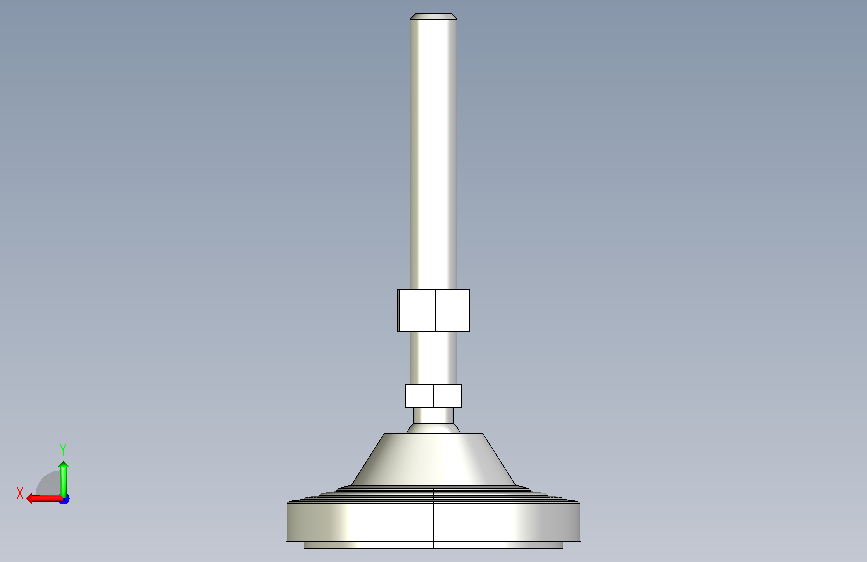 水平調整腳座LVA125-3D_310361 背面视图