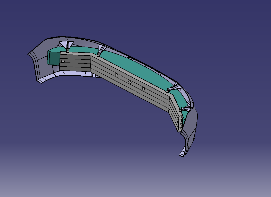 起亚K3保险杠曲面建模三维CATIA