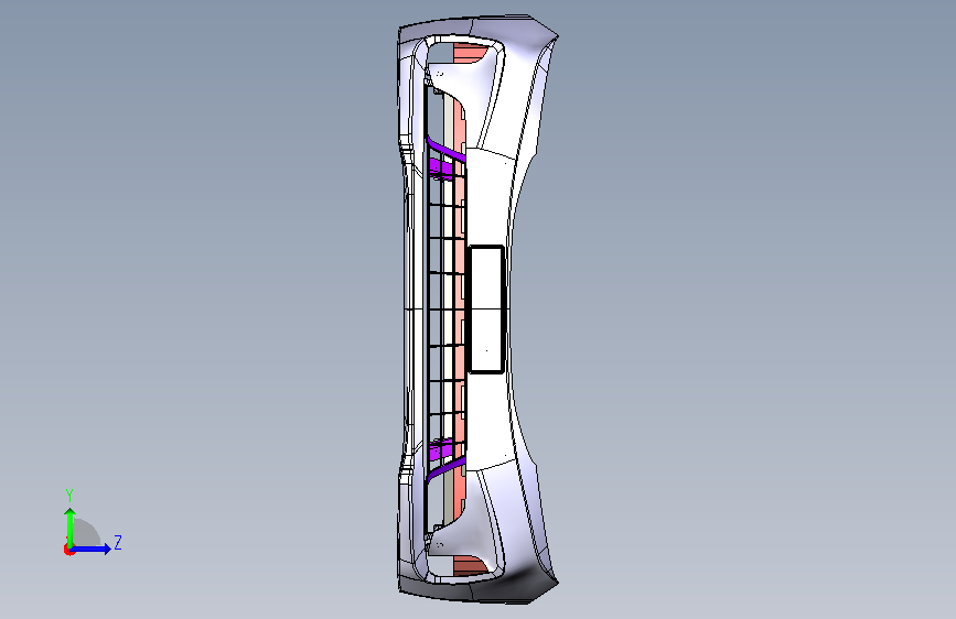 起亚K3保险杠曲面建模三维CATIA 左侧视图